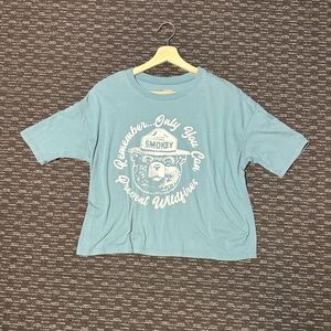 Smokey Bear UncutCrop Shirt | Official Licensed | “Prevent Wildfires” | M/M (7/9